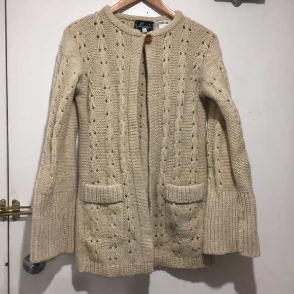 VINTAGE MAGGIE WOOL CARDIGAN SWEATERS SIZE S - Picture 2 of 6